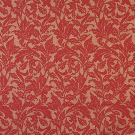 Designer Fabrics 54 In. Wide Red- Floral Leaf Outdoor- Indoor- Marine Scotchgarded Fabric F606